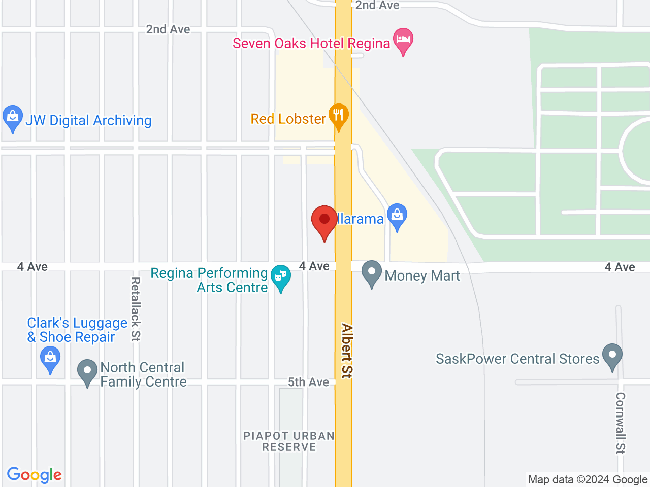 Street map for Canna Cabana, 970 Albert St, Regina SK
