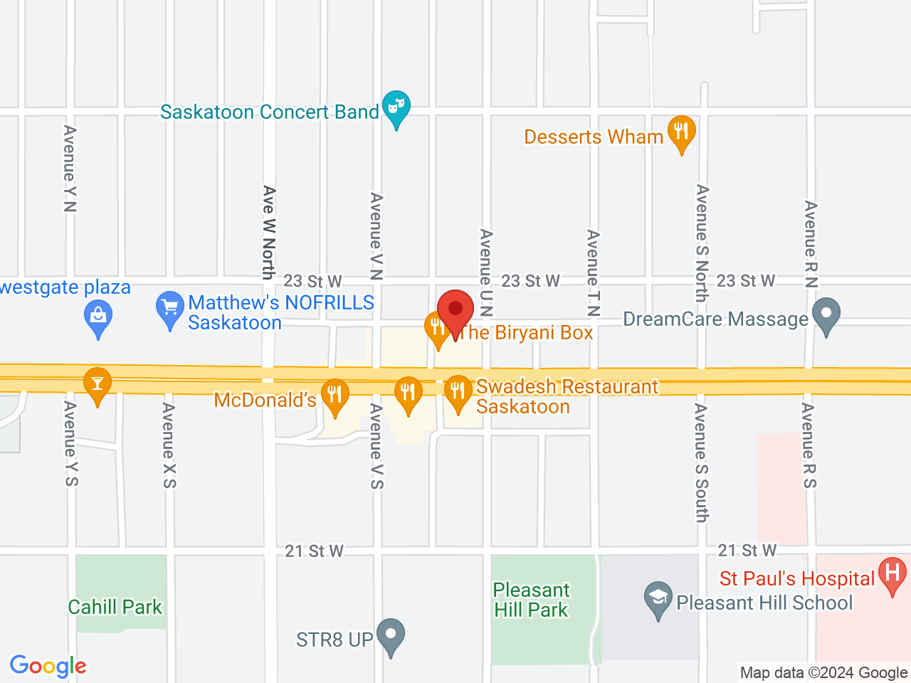 Street map for Canna Cabana, 2102 22 St W, Saskatoon SK
