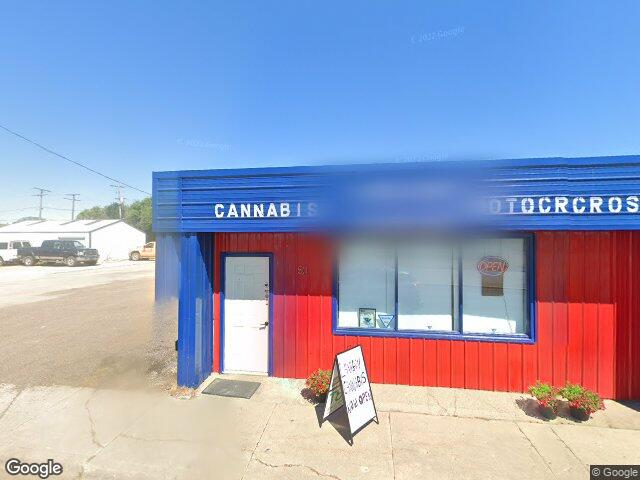 Street view for Lanigan Cannabis, 50 Railway Ave, Lanigan SK