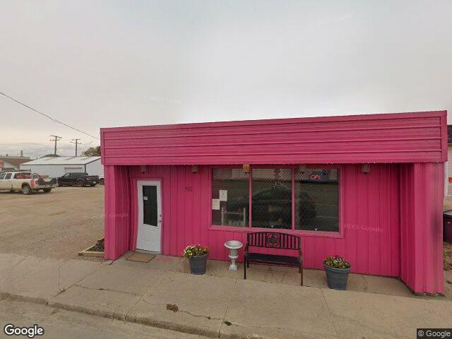 Street view for Lanigan Cannabis, 50 Railway Ave, Lanigan SK