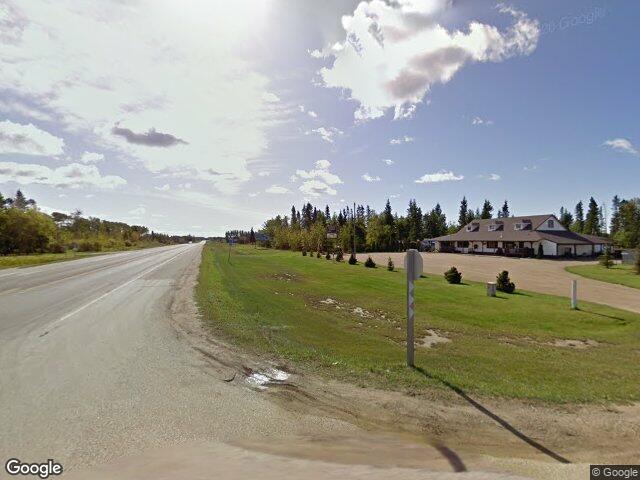 Street view for Log Cabin Cannabis Co, 101 Veterans Rd, Northside SK