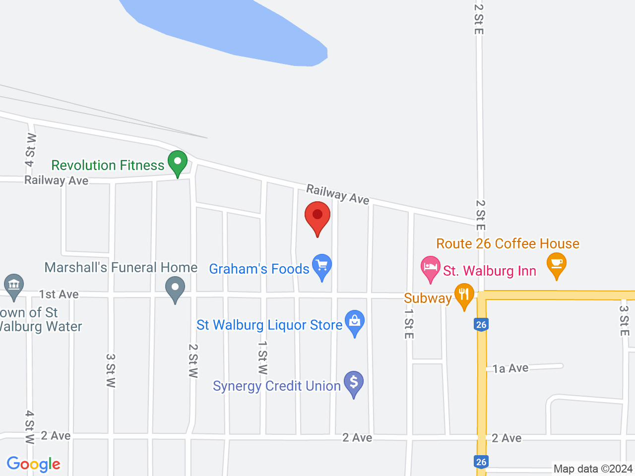 Street map for Mary Jane's Lil Country Cannabis Store, 17 Main St, St Walburg SK