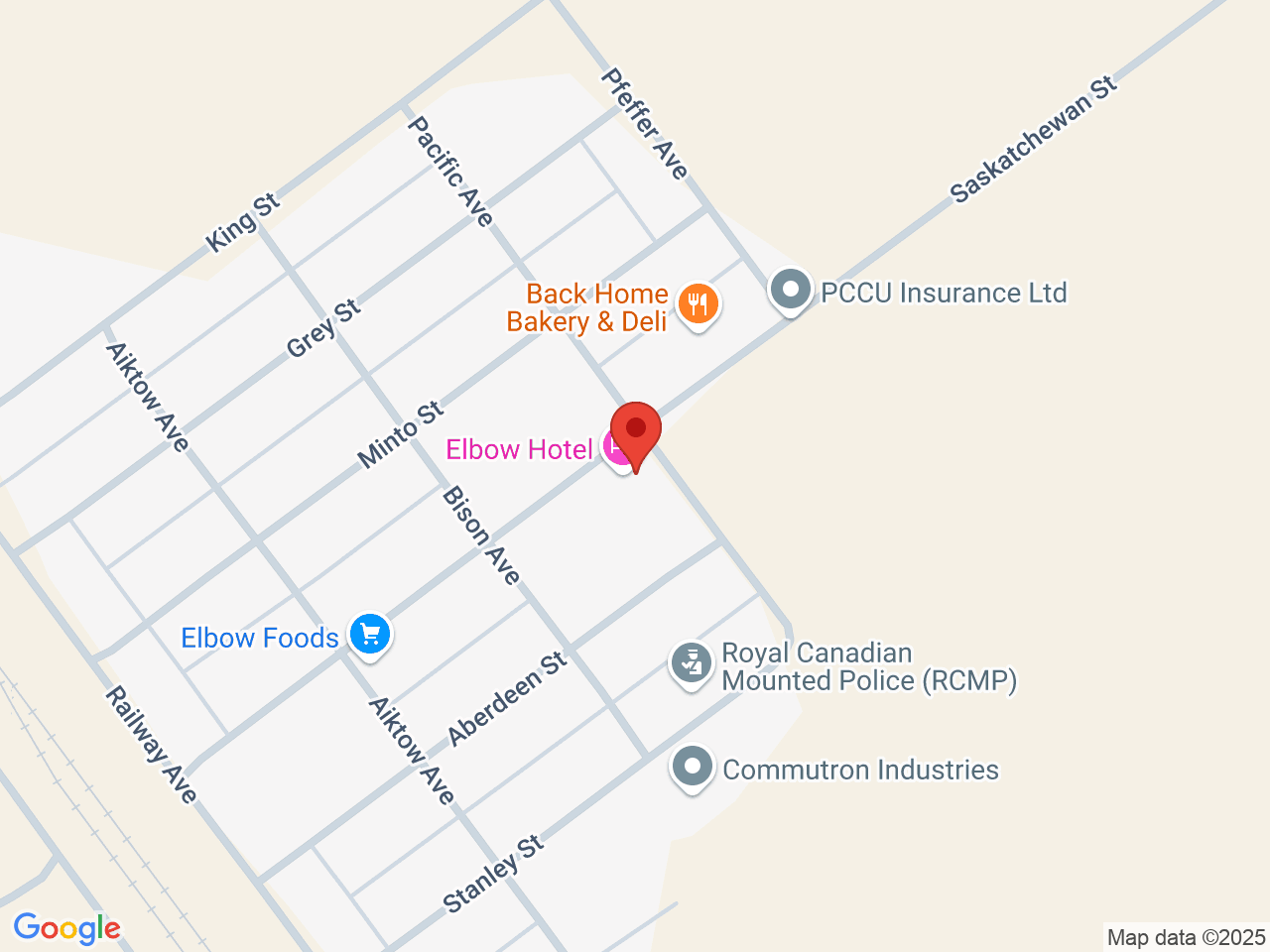 Street map for Prairie Cannabis, 356 Saskatchewan St, Elbow SK