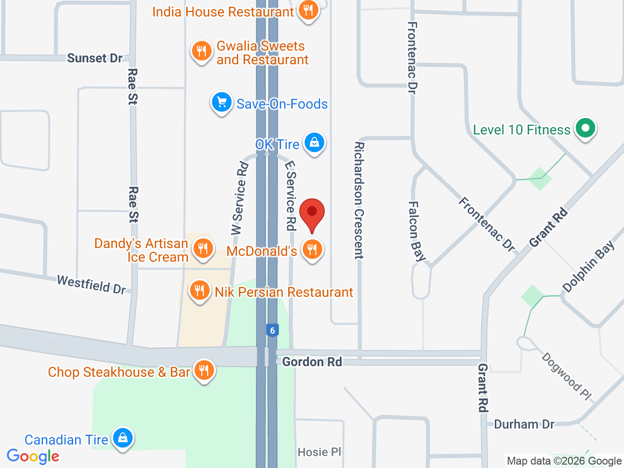 Street map for The Coughy Shop Cannabis, 4621 Albert St, Regina SK