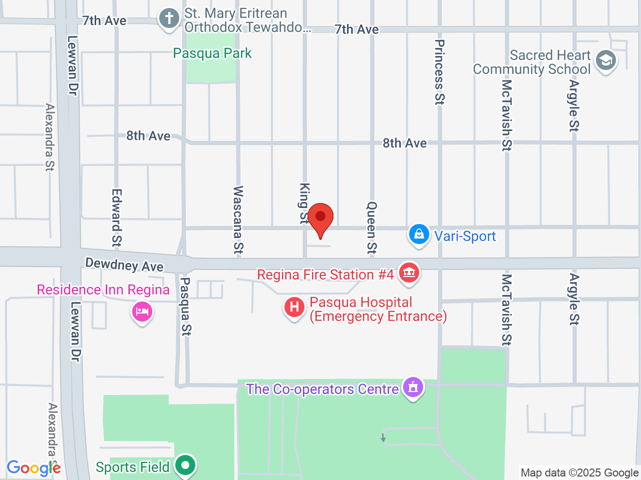 Street map for The Weed Store, 3934 Dewdney Ave Unit 102, Regina SK