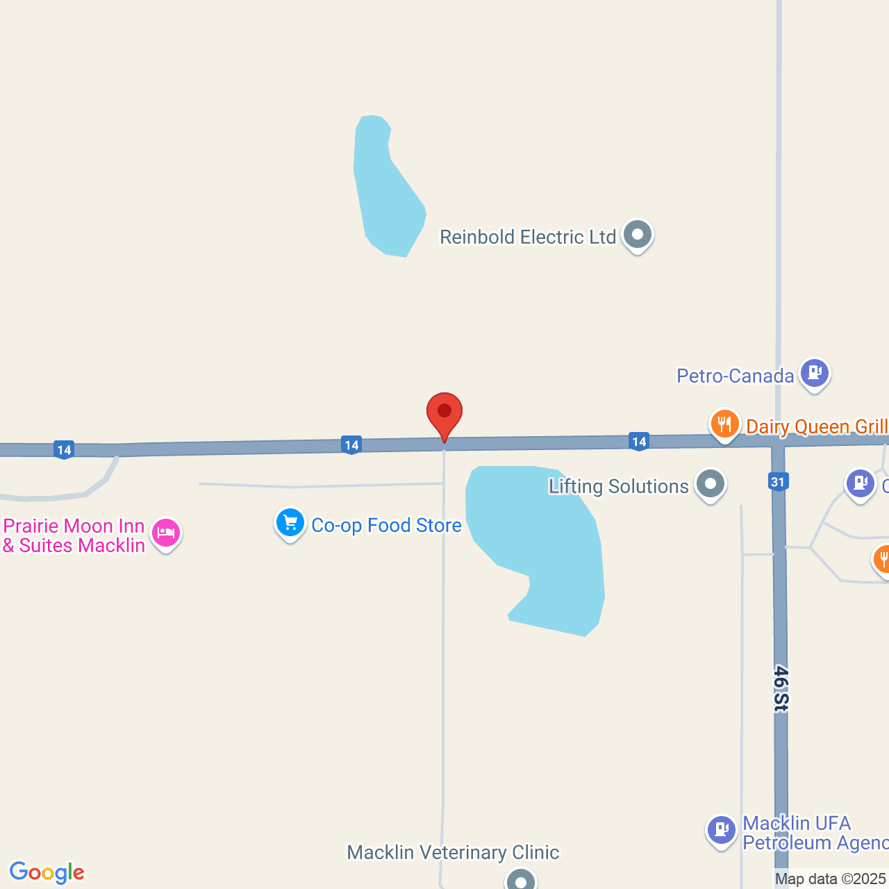Street map for Tumbleweed Cannabis, 83X7+3R, SK-14, Macklin SK