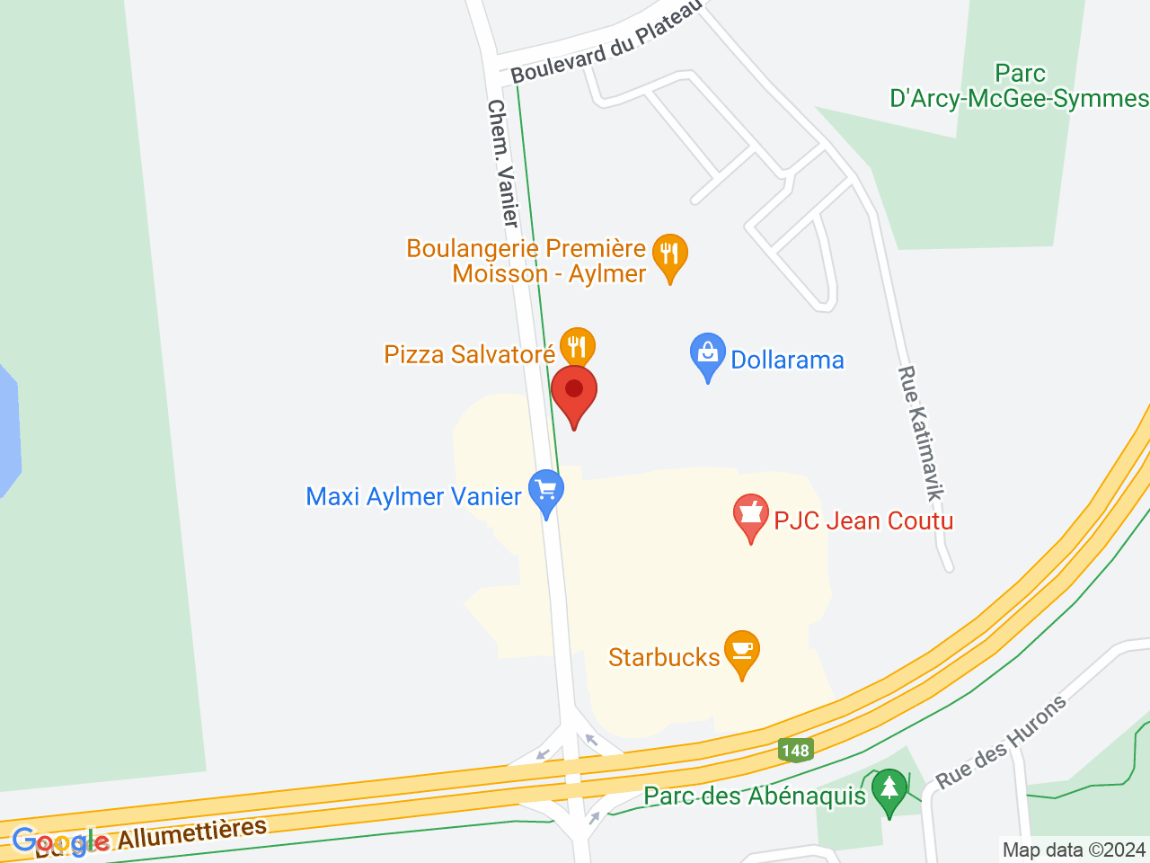 Street map for SQDC Aylmer, 559 chemin Vanier, Aylmer QC