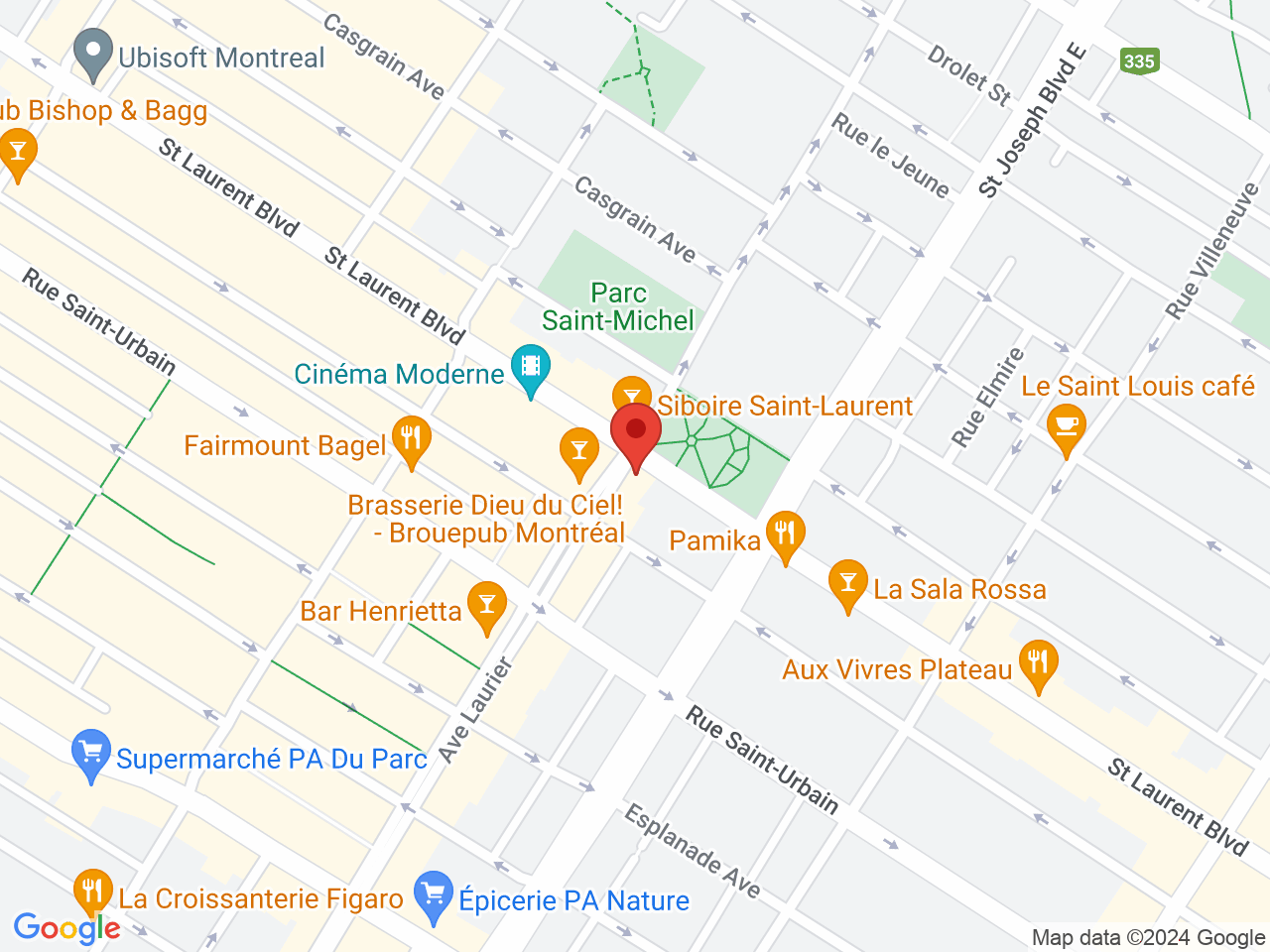 Street map for SQDC Montreal - Saint-Laurent (Mile End), 5060 boulevard Saint-Laurent, Montreal QC