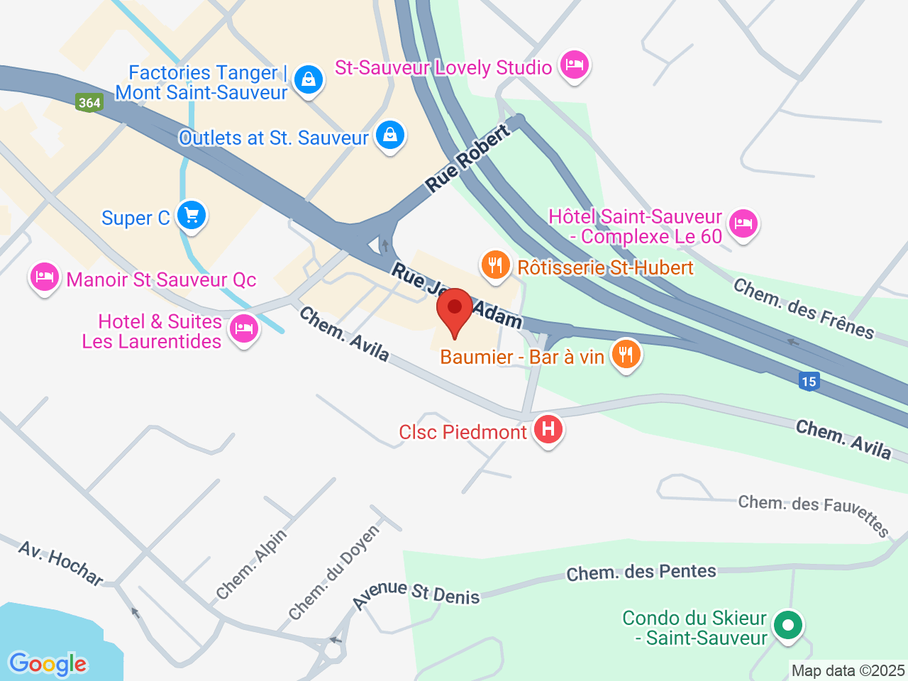 Street map for SQDC Piedmont, 700, chemin Jean-Adam, Piedmont QC