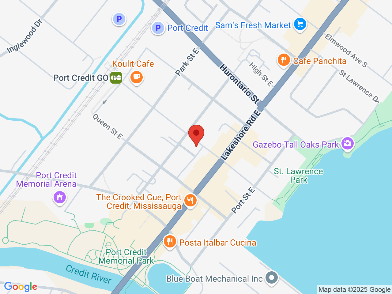 Street map for Cannabis Hut, 6 Helene St N, Mississauga ON