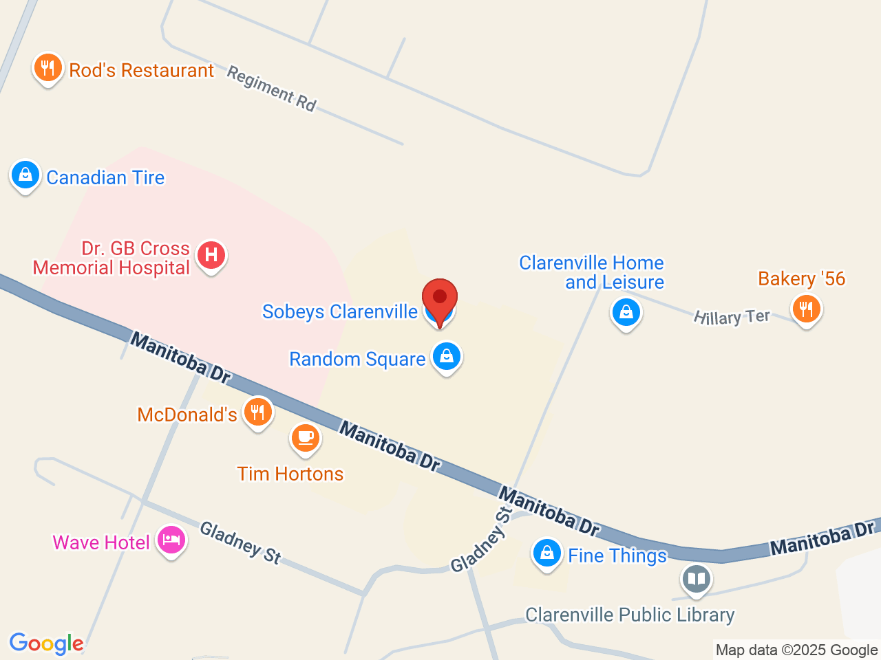 Street map for Oceanic Cannabis & Coffee, 69 Manitoba Dr Level 1-118, Clarenville NL