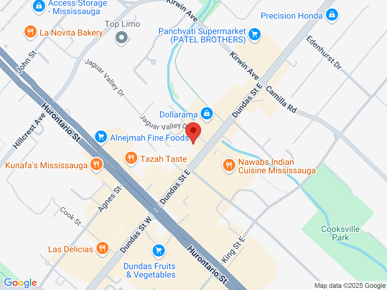 Street map for Cannabis City, 55 Dundas St E, Mississauga ON