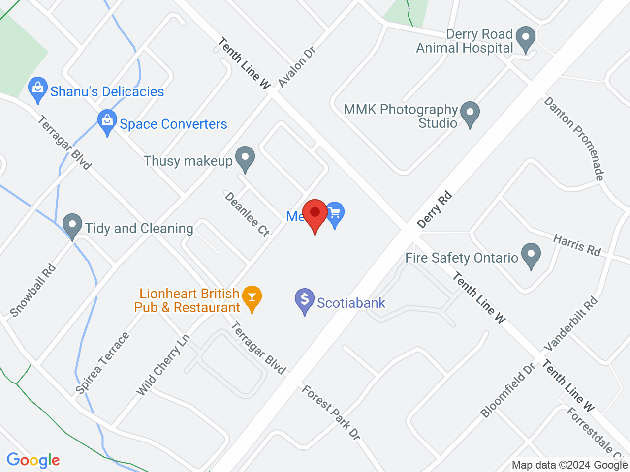 Street map for Pop's Cannabis Co., 3221 Derry Rd W, Mississauga ON
