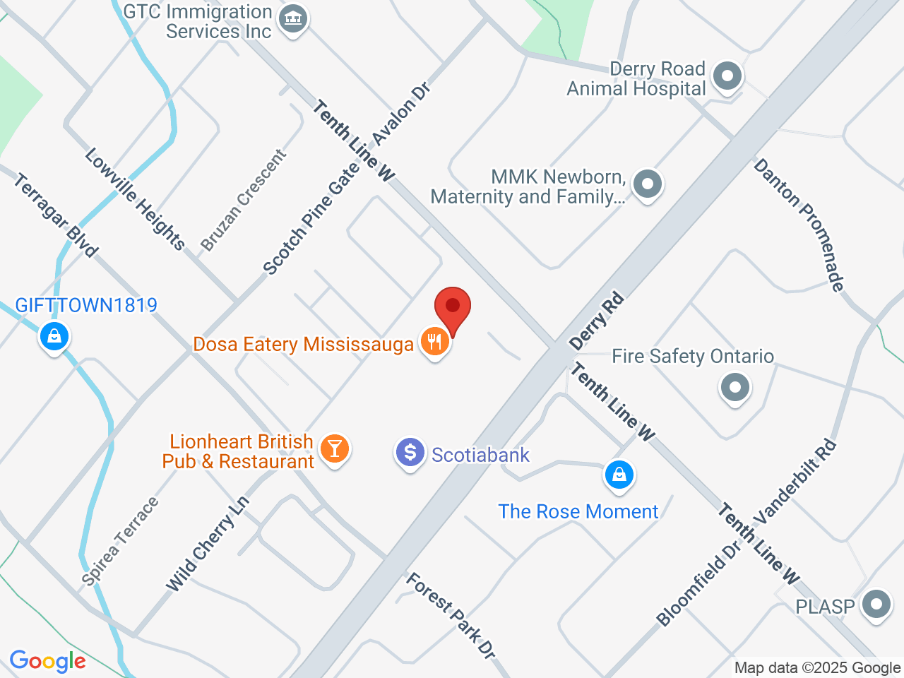 Street map for Pop's Cannabis Co., 3221 Derry Rd W, Mississauga ON