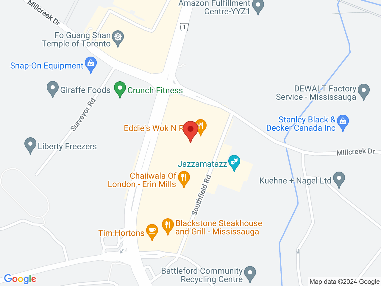 Street map for Cantopia Cannabis Co., 6400 Millcreek Dr, Mississauga ON