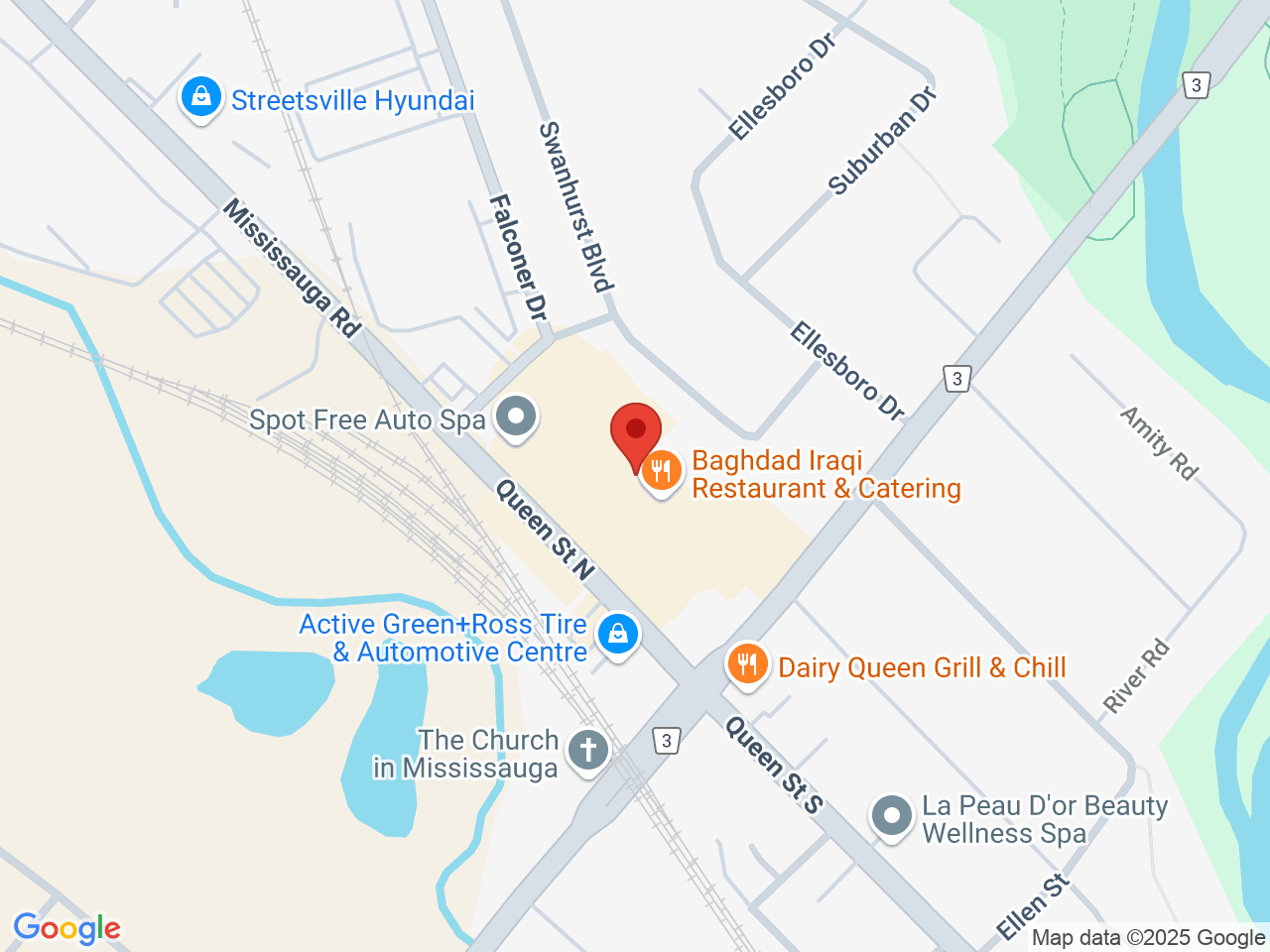 Street map for Dope Cannabis Streetsville, 45 Queen St N, Mississauga ON