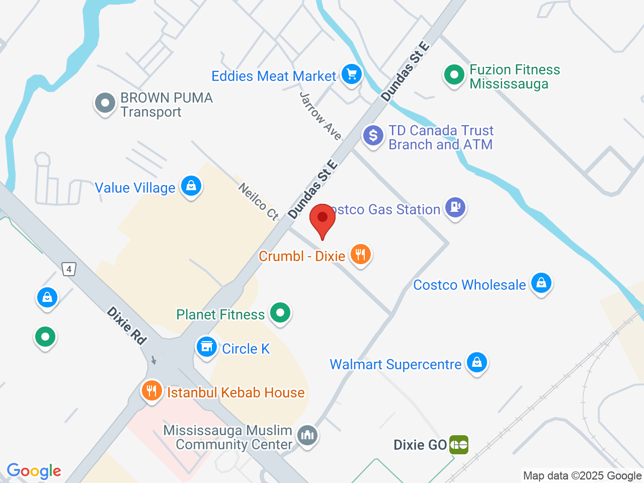 Street map for One Plant, 1482 Dundas St E Unit 1 & 2, Mississauga ON