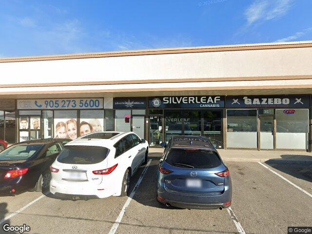 Street view for SilverLeaf Cannabis, 628 Bloor St, Mississauga ON