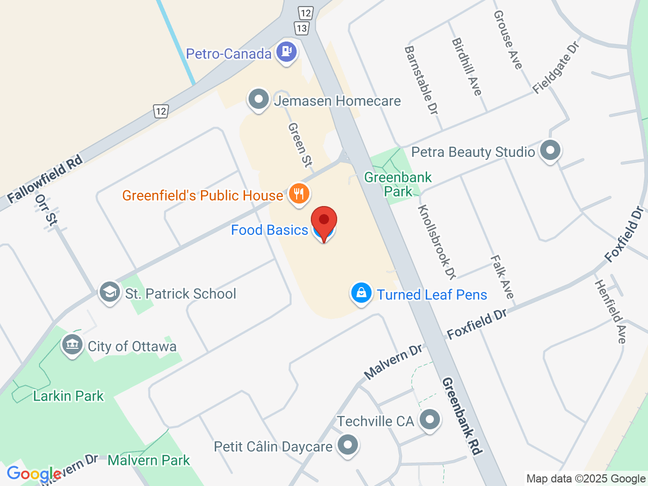 Street map for Purple Meadow Cannabis, 900 Greenbank Rd, Nepean ON