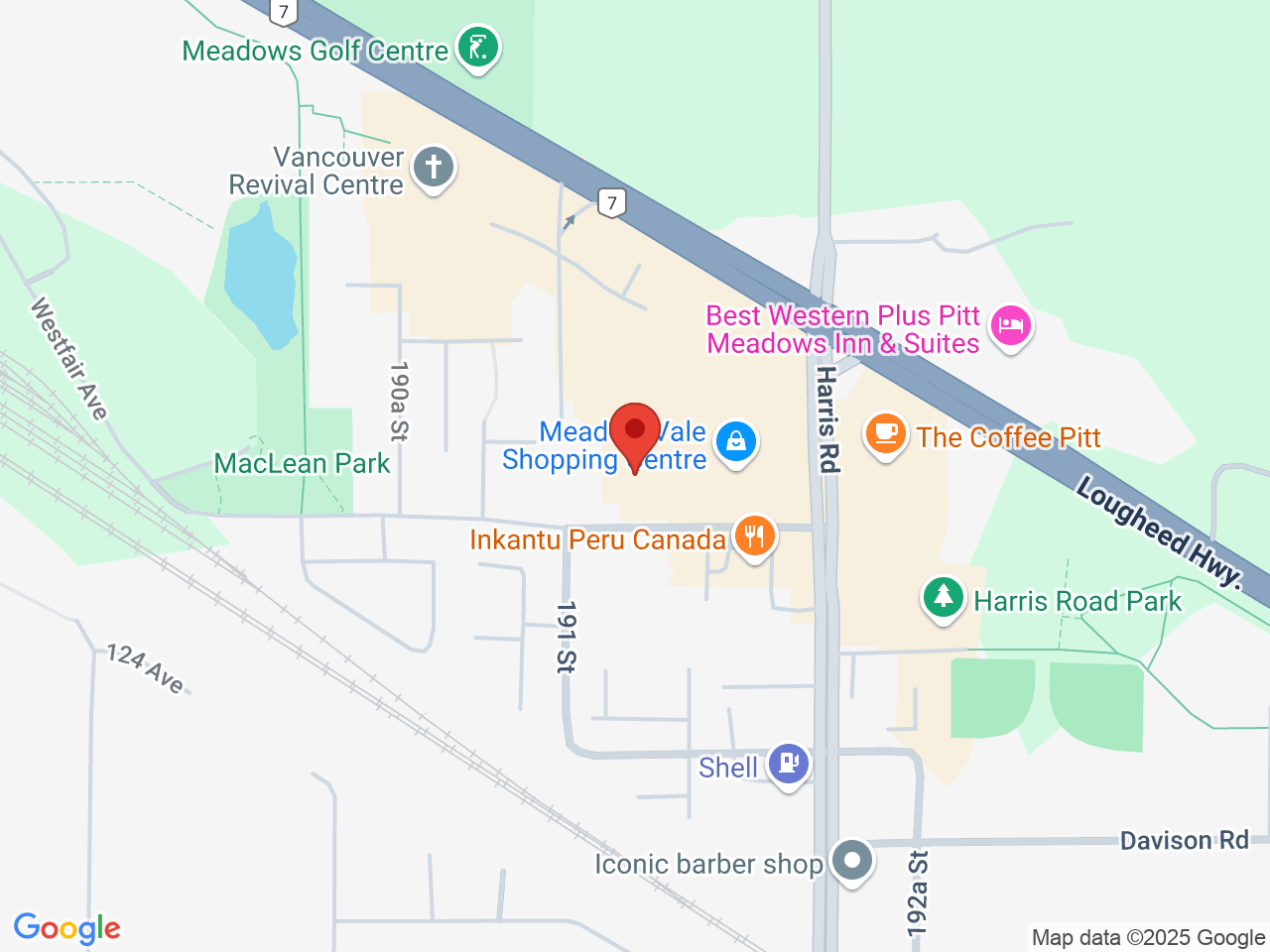 Street map for Kelo Cannabis, 19150 Lougheed Hwy. #112, Pitt Meadows BC