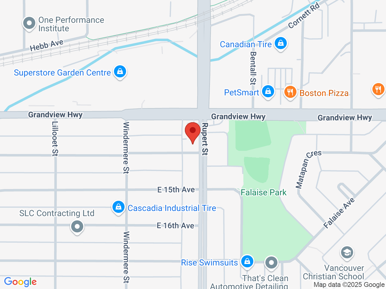 Street map for Lift Cannabis, 2983 Rupert St, Vancouver BC
