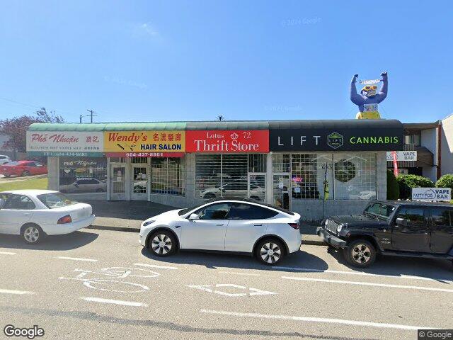 Street view for Lift Cannabis, 2983 Rupert St, Vancouver BC
