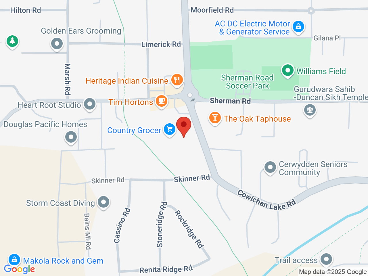 Street map for Plane Jane Cannabis Co, 3292A Cowichan Lake Rd, Duncan BC
