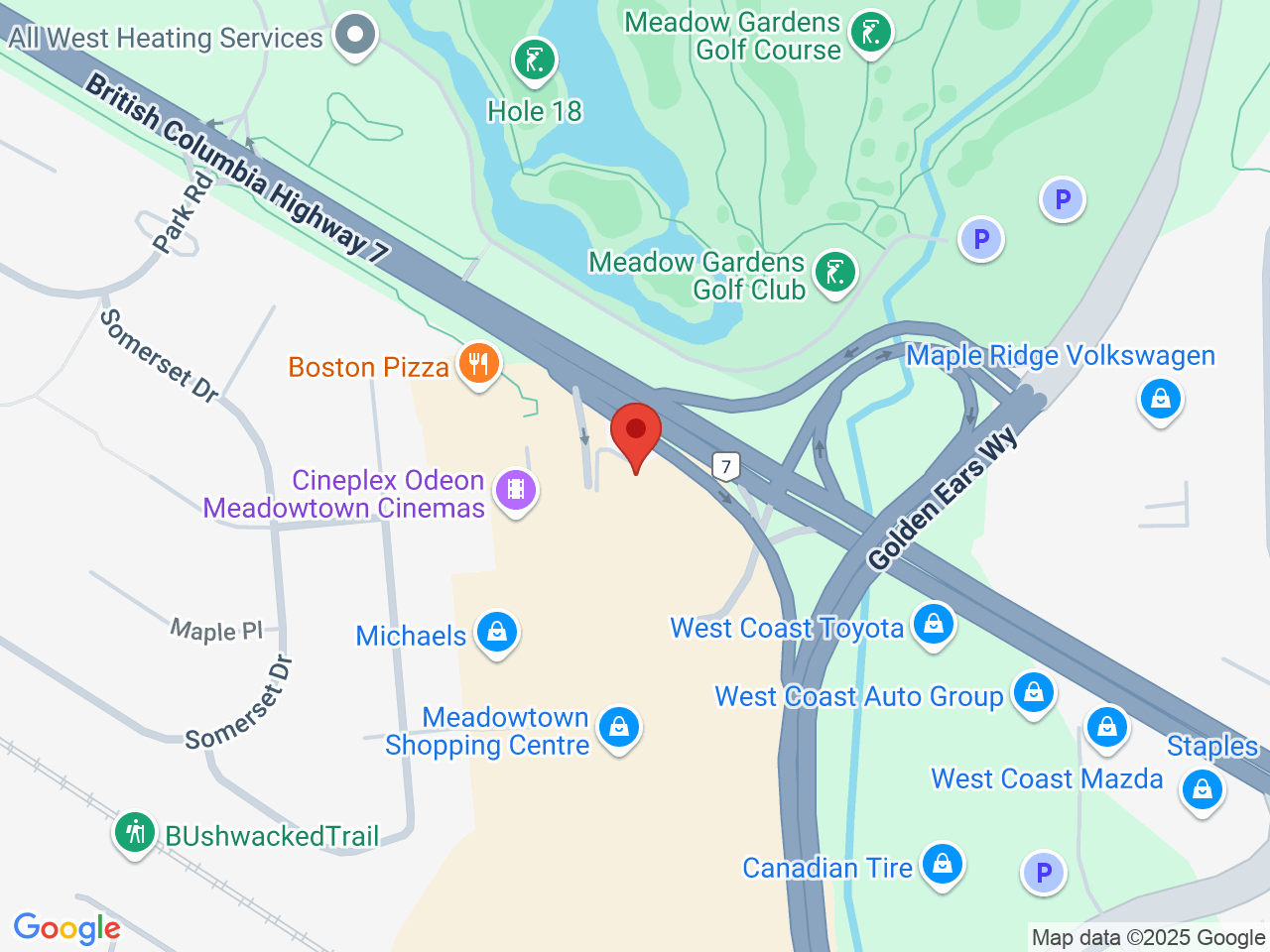 Street map for Seed and Stone, 19800 Lougheed Hwy. #725, Pitt Meadows BC