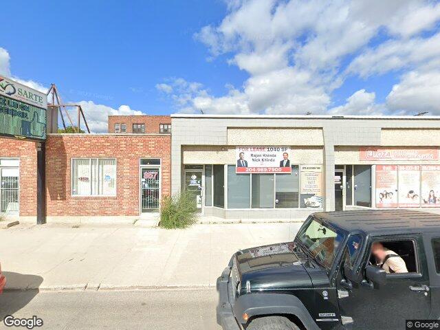 Street view for Cannazonia Cannabis, 853 Notre Dame Ave, Winnipeg MB