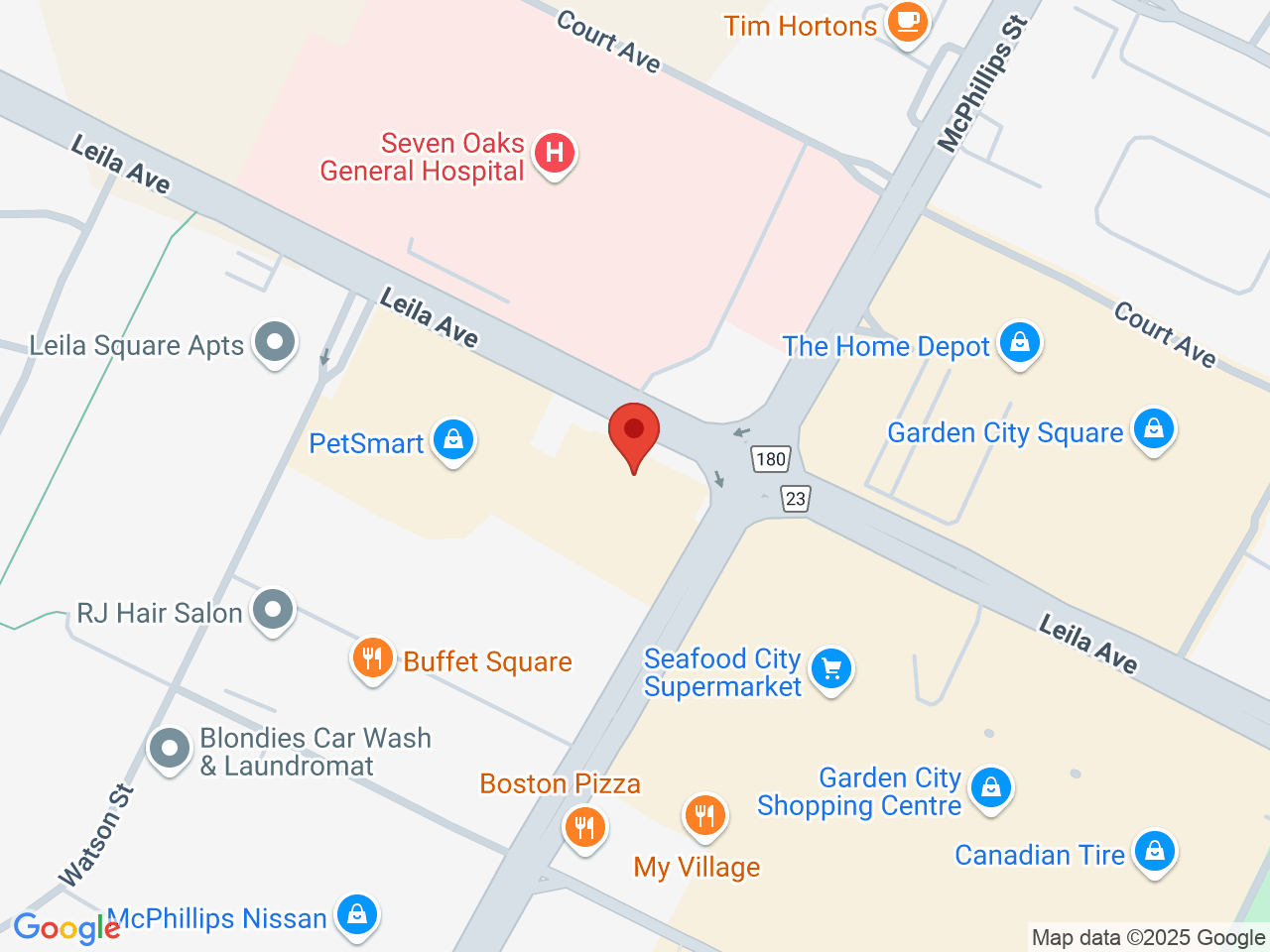 Street map for Fat Panda Vape Shop, 2230 McPhillips St #6, Winnipeg MB