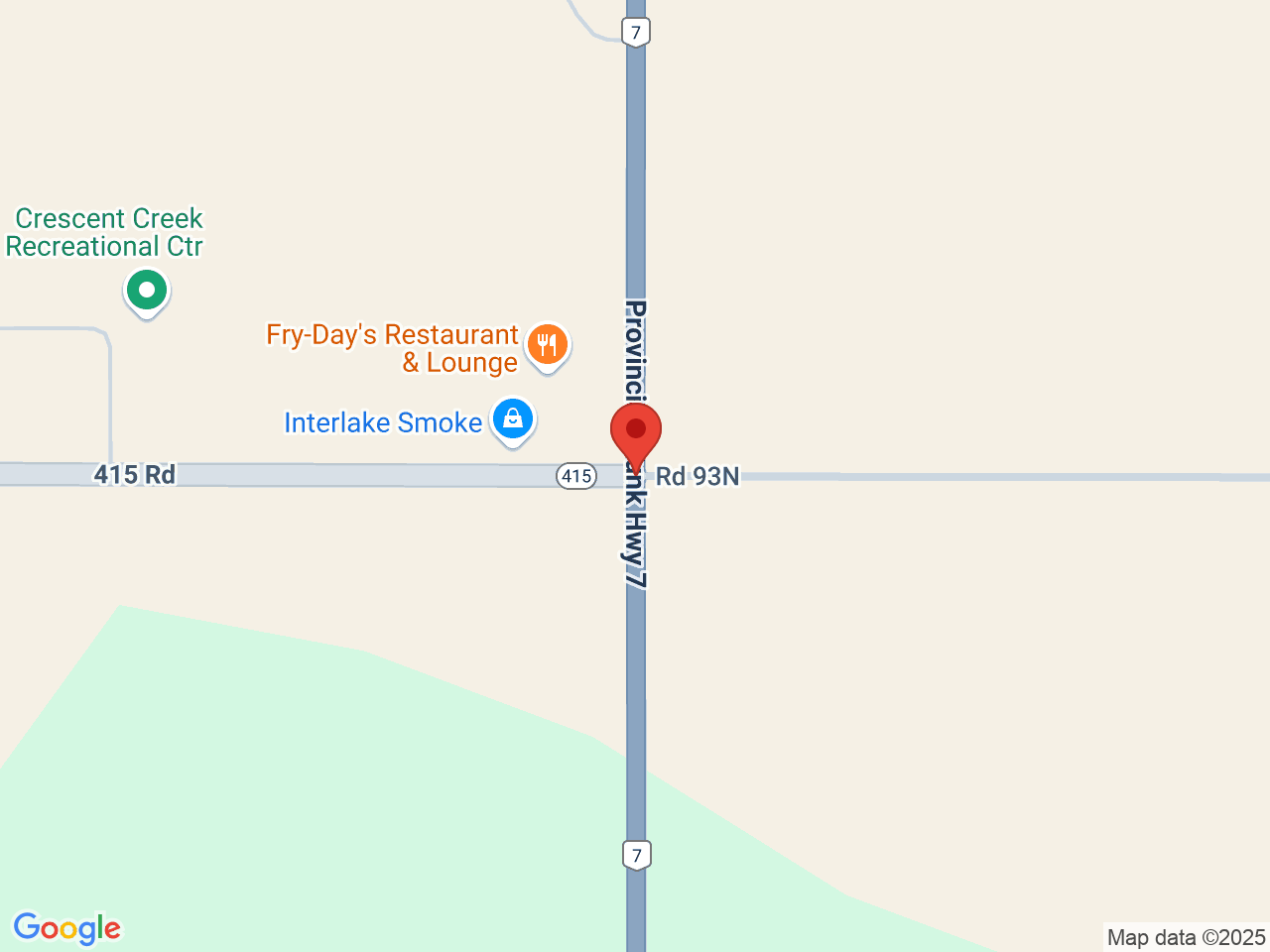 Street map for Interlake Smoke, Unit B 8156 E PR 415 &, MB-7, Teulon MB