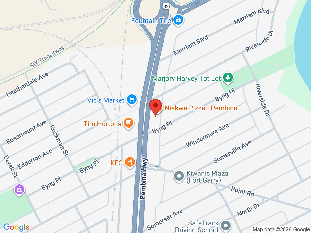 Street map for Tokyo Smoke, 1060 Pembina Hwy, Winnipeg MB