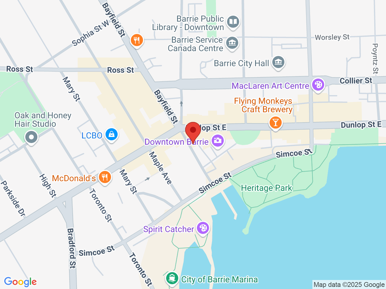 Street map for 228 Cannabis Store, 12 Chase McEachern Way, Barrie ON