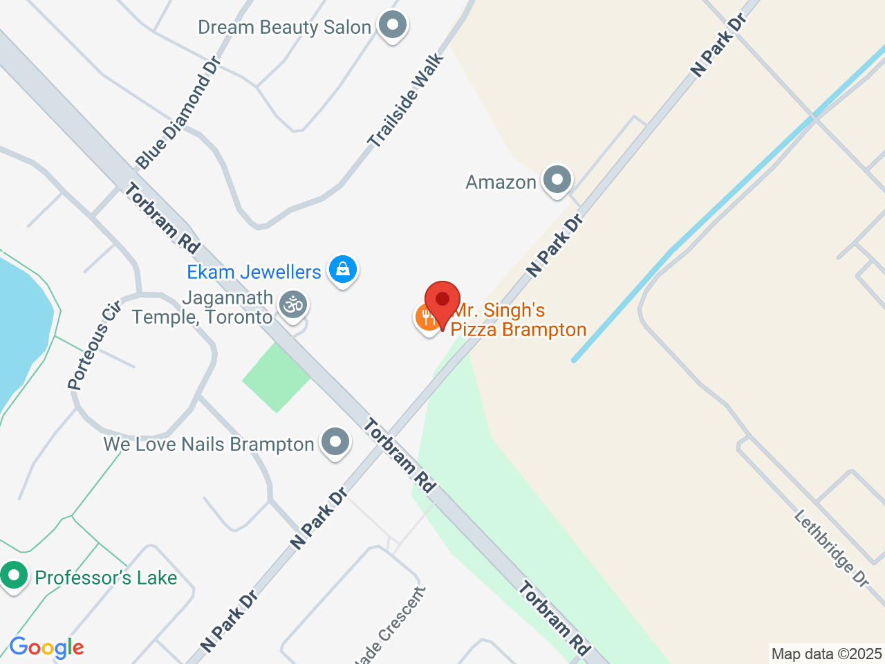 Street map for 6ix Cannabis, 2120 N Park Dr #26, Brampton ON
