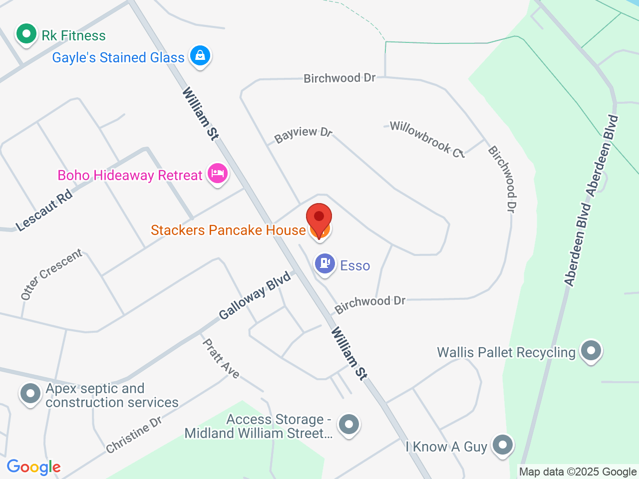 Street map for Buds 4 Less, 727 William St unit 5, Midland ON