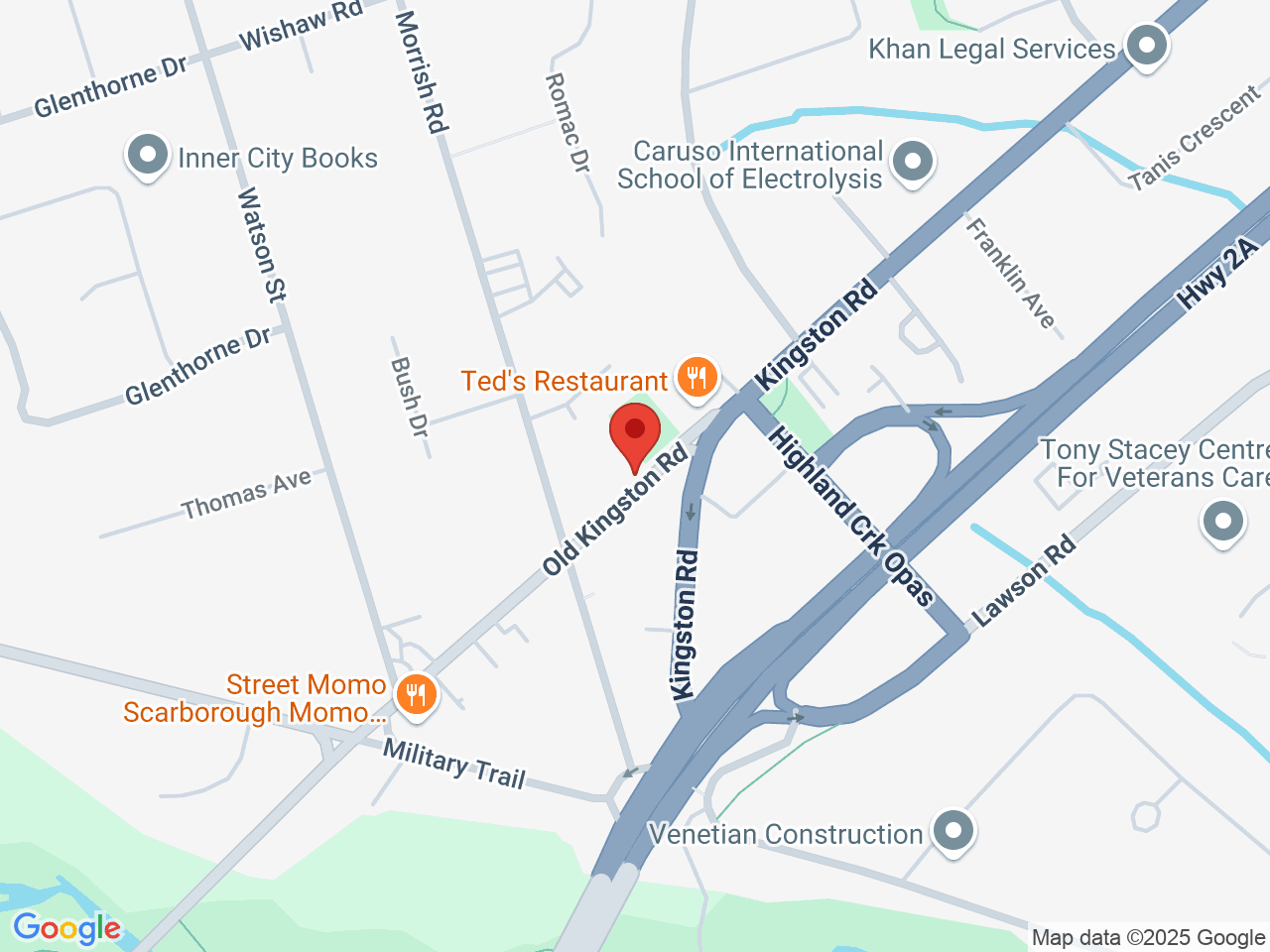 Street map for Buds House, 382 Old Kingston Rd, Scarborough ON
