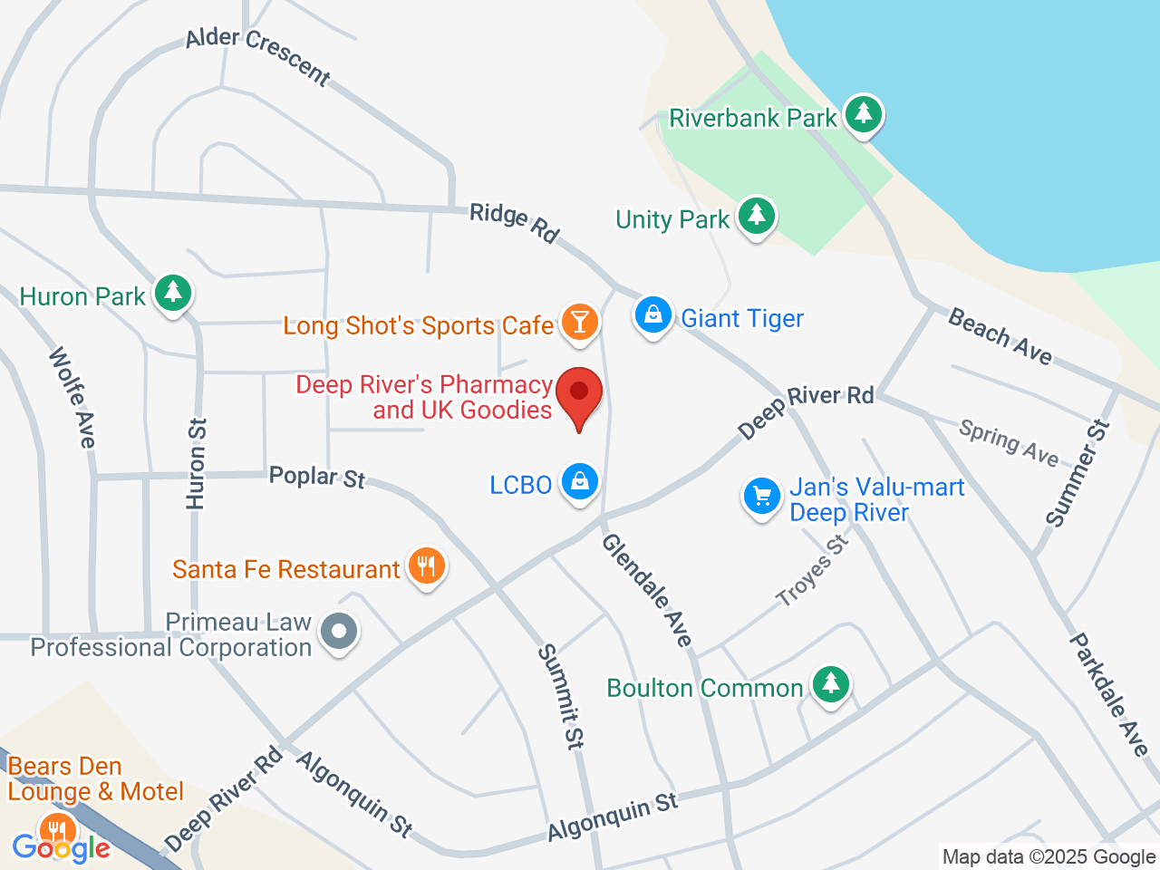 Street map for Budssmoke, 27 Champlain St, Deep River ON