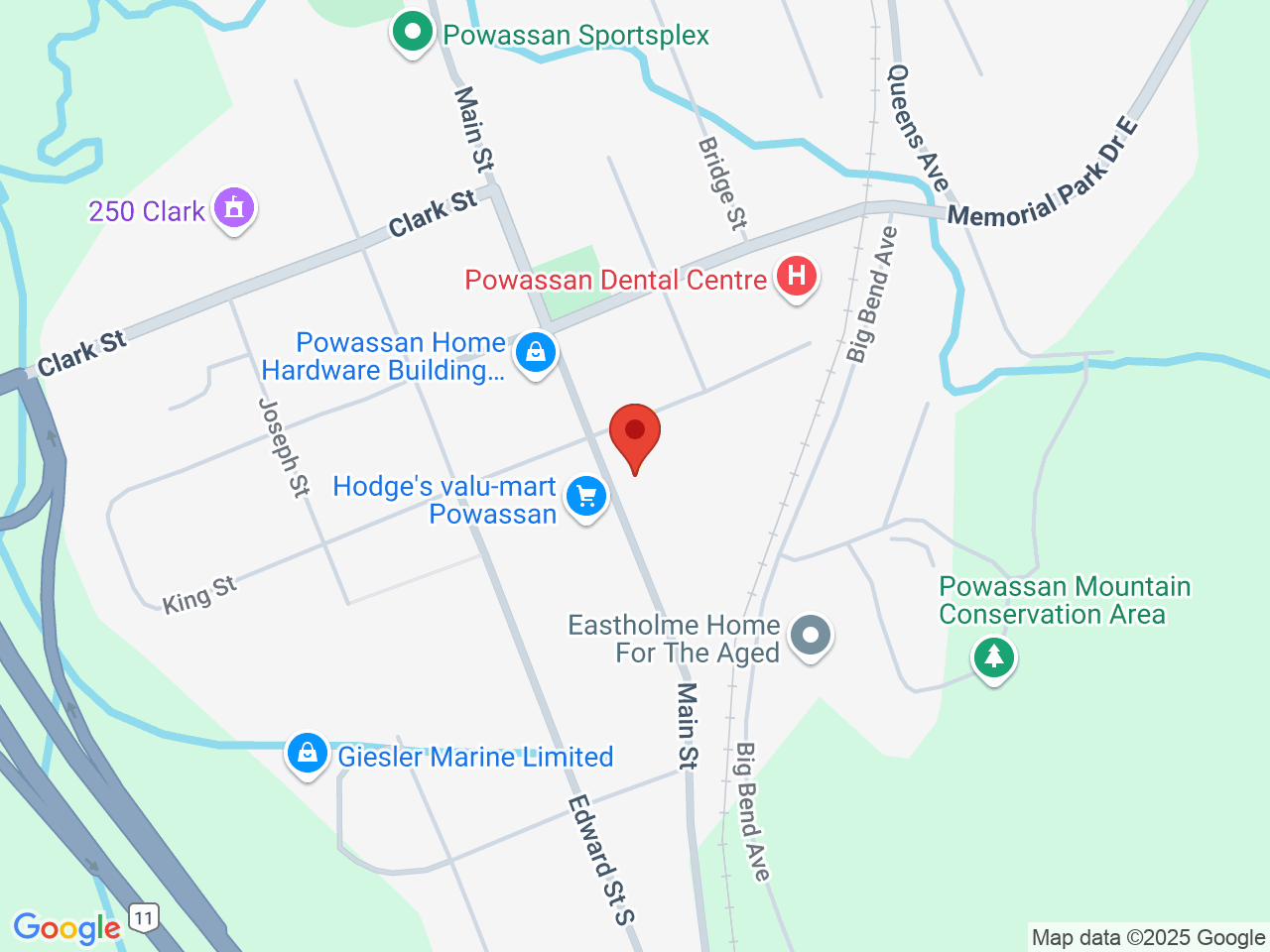 Street map for Budssmoke, 518 Main St Unit A, Powassan ON