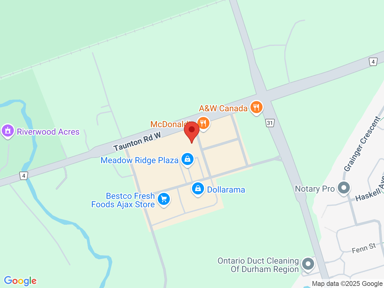 Street map for Canna Cabana, 1949 Ravenscroft Rd Unit F001, Ajax ON