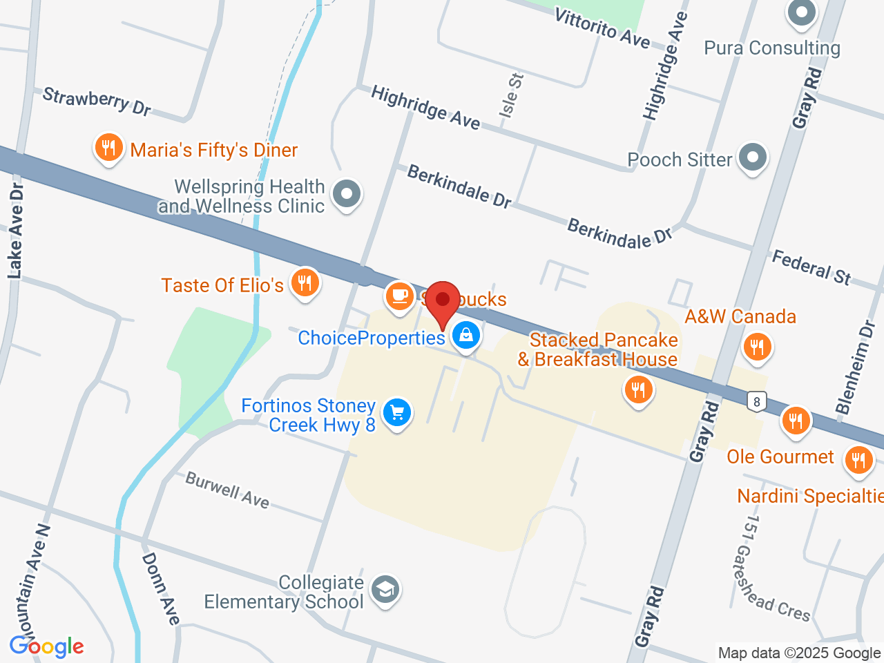 Street map for Canna Cabana, 94 Hwy 8 unit f2, Hamilton ON