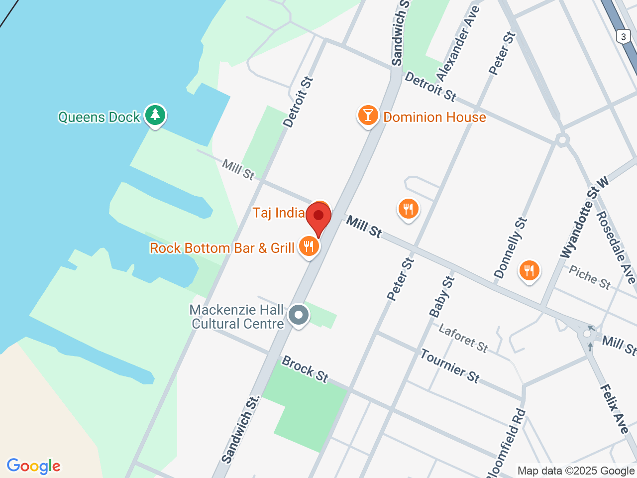 Street map for Discounted Cannabis, 3218 Sandwich St, Windsor ON