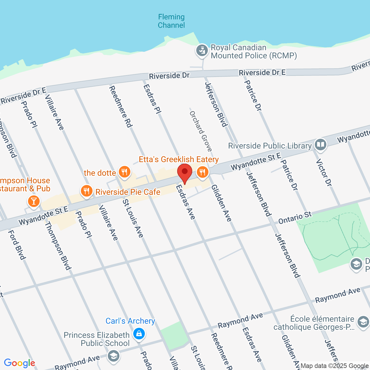 Street map for Discounted Cannabis, 5929 Wyandotte St E, Windsor ON
