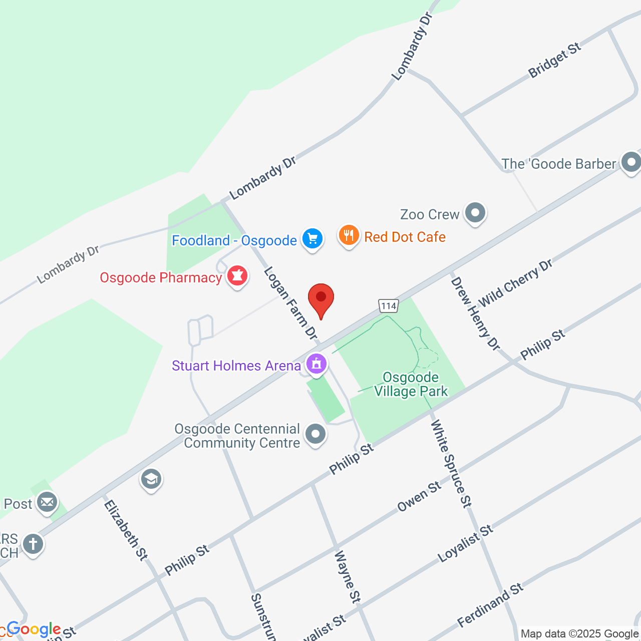 Street map for Dream Cannabis, 5673 Osgoode Main St, Unit 2 Ground Floor, Osgoode ON