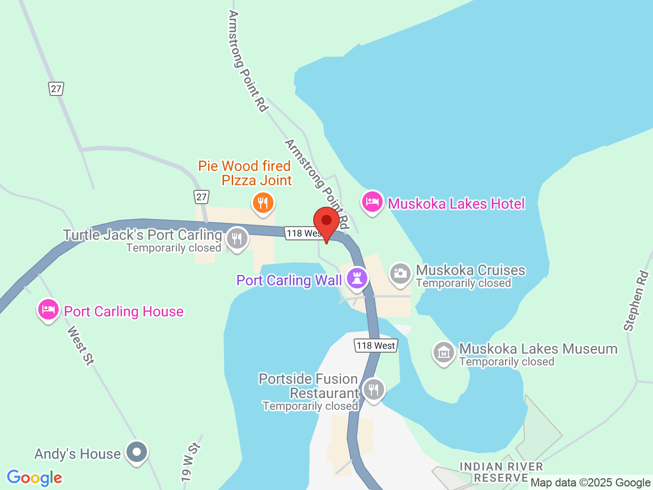 Street map for Fika Cannabis Store, 111 Medora St, Port Carling ON