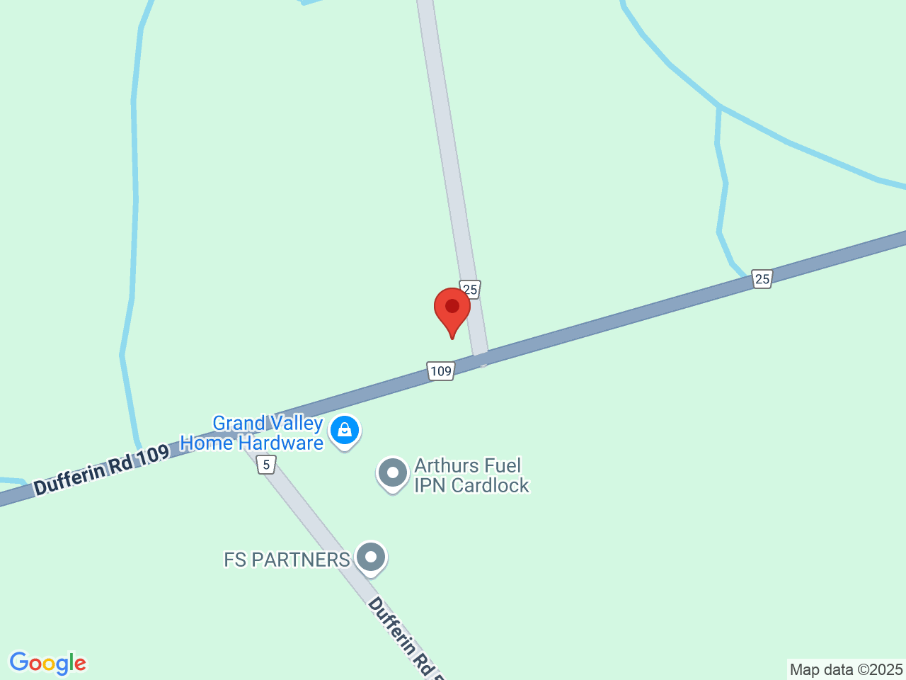 Street map for Fratelli And Co, 173004 County Rd 25, Grand Valley ON