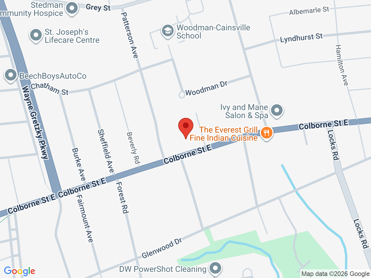 Street map for Green Garden Cannabis, 750 Colborne St, Brantford ON