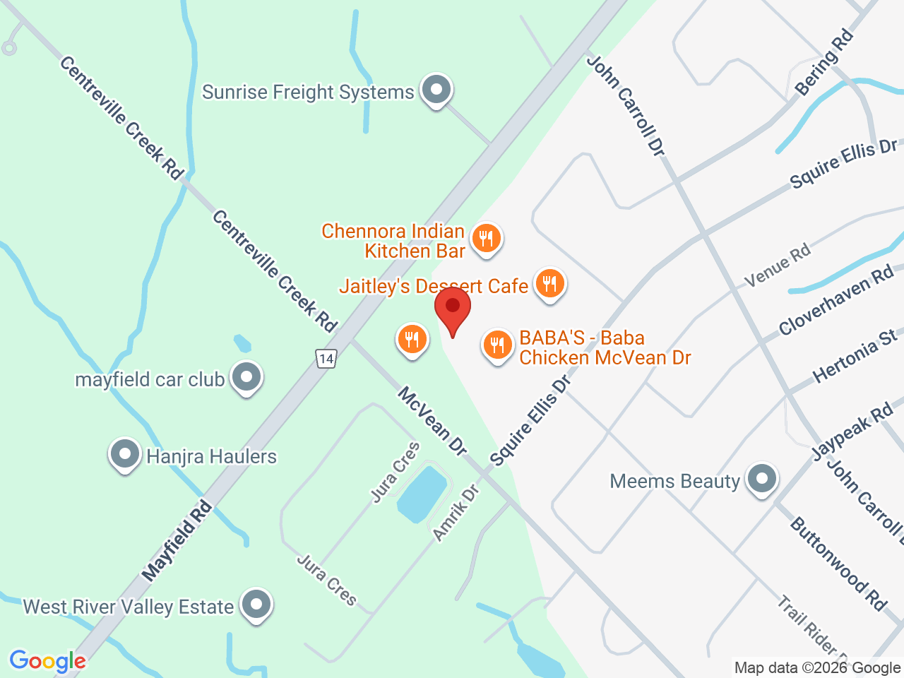 Street map for Moonwlkr Cannabis, 11685 McVean Dr Unit 44, Brampton ON