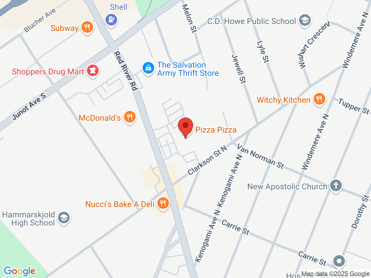Street map for Sessions Cannabis, 820 Red River Rd, Thunder Bay ON