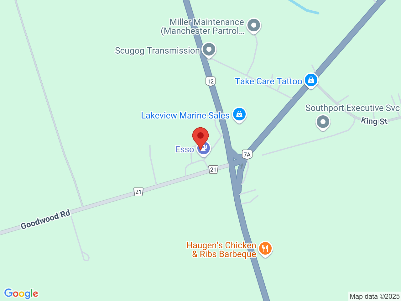 Street map for Cheeba Shack, 1185 Durham Regional Rd 21, Port Perry ON