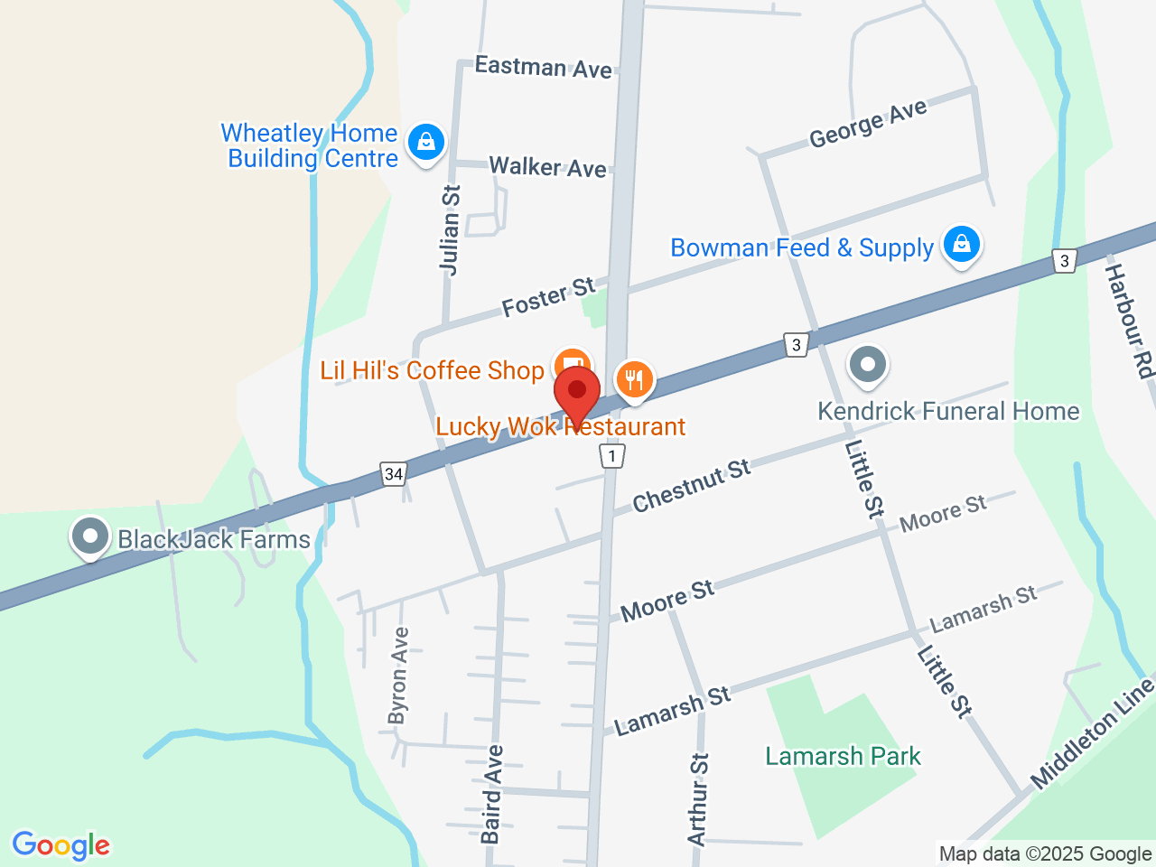 Street map for The Higher Cannabis Company, 12 Talbot Rd W, Wheatley ON